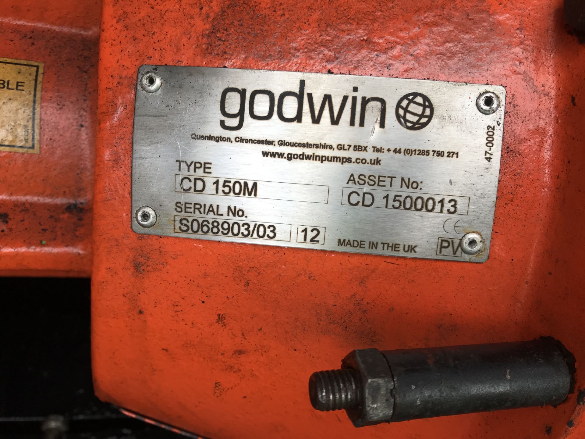 Godwin CD150M 6"" Diesel Drainer Pump | Ref: A123 - Image 7 of 11