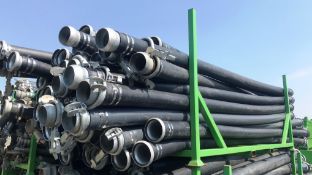 Approx 80 x 160mm x SDR Non-Potable Water Polyethylene (HDPE) Pipes - 6m Length w/ Storage Stilage