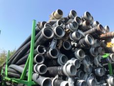 Approx 80 x 160mm x SDR Non-Potable Water Polyethylene (HDPE) Pipes - 6m Length w/ Storage Stilage