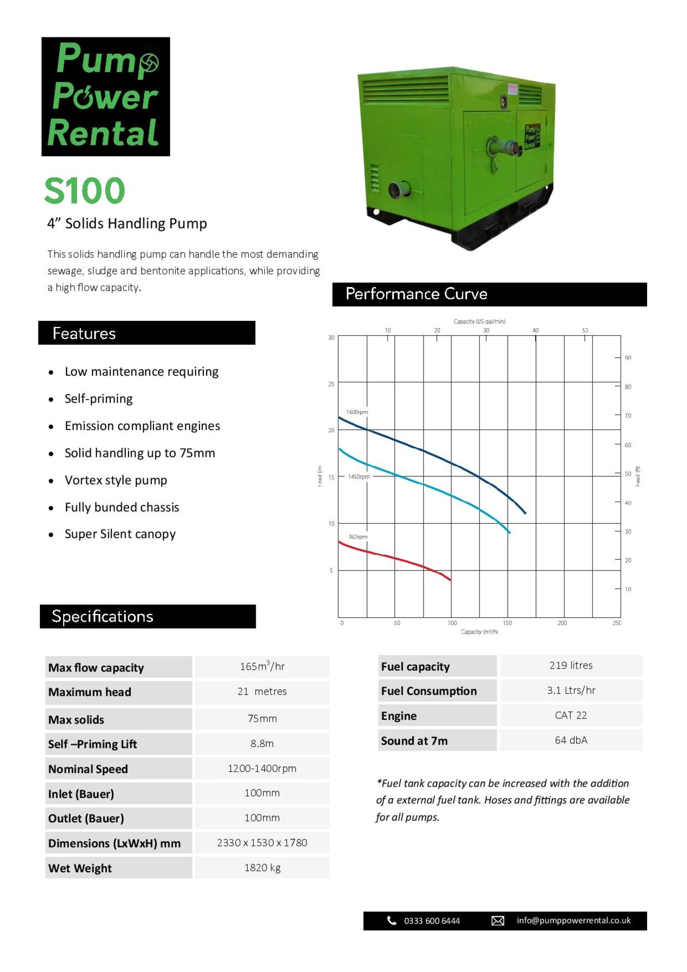 Selwood S100 4"" Solids Handling Diesel Pump | Ref: A083 - Image 13 of 13