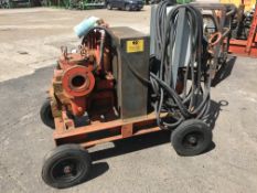 Godwin CD100E 4"" Open Set Pump on Mobile Trolley | Ref: A049