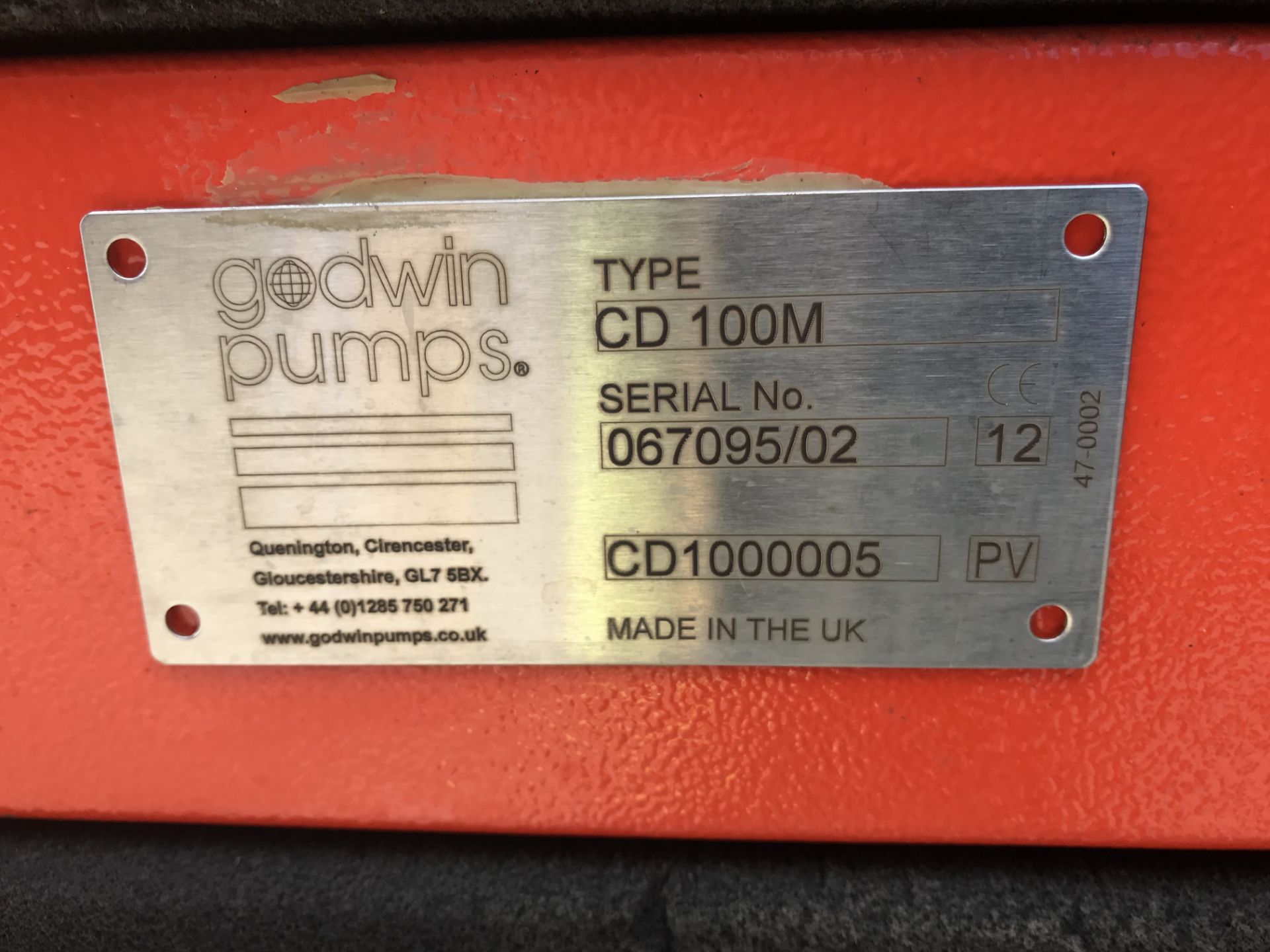 Godwin CD100M 4"" Diesel Drainer Pump w/ Meredith & Eyre Trailer | Ref: A020 - Image 8 of 16
