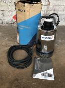 Unused Proril SMART 750 Submersible Drainer Pump | 110v | Ref: RE1164