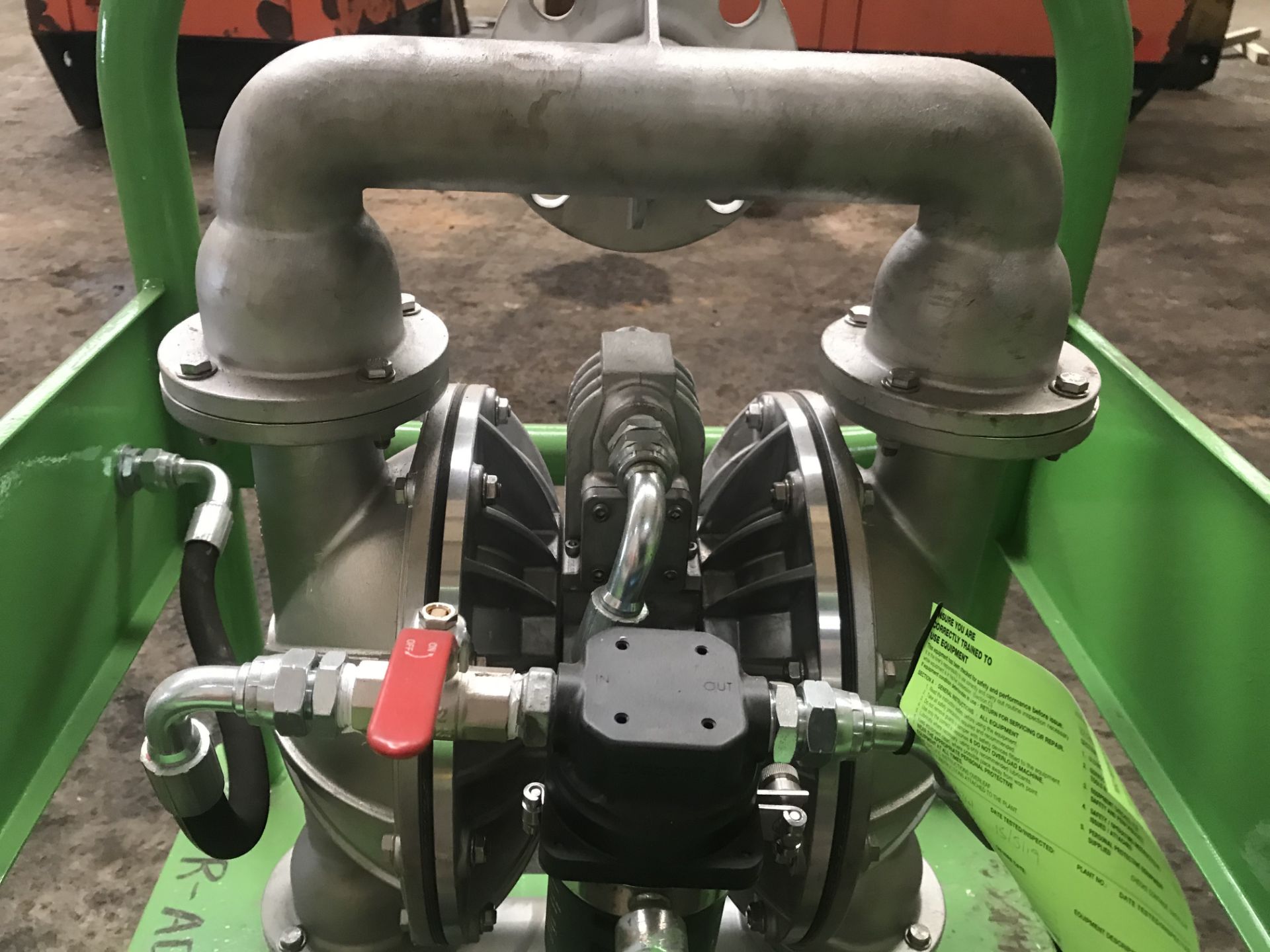 Versa-Matic 2"" Air Operated Stainless Steel Diaphragm Pump w/ Frame | YOM: 2018 | Ref: A341 - Image 8 of 8