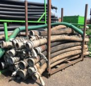 25 x 150mm Flexi Hoses - Approx 2.8m Length w/ Storage Stilage