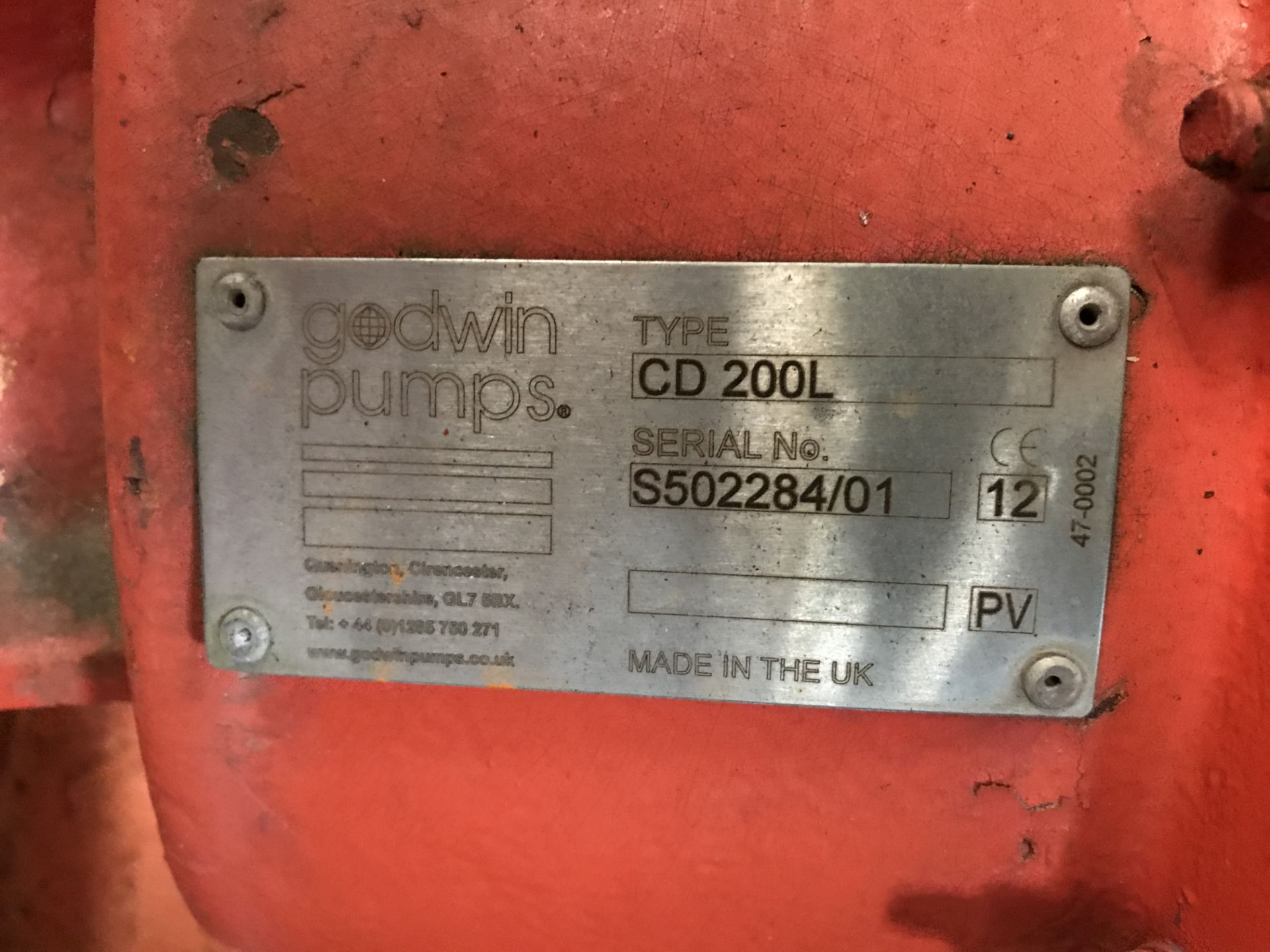 Godwin CD 200L 8"" Open Set Pump | Ref: A092/GPL006 - Image 3 of 10