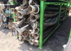 40 x 100mm Flexi Hoses - 6m Length w/ Storage Stilage