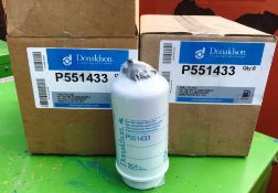 12 x Donaldson P551433 Fuel Filters (Water Separator Cartridge) - RRP£150+