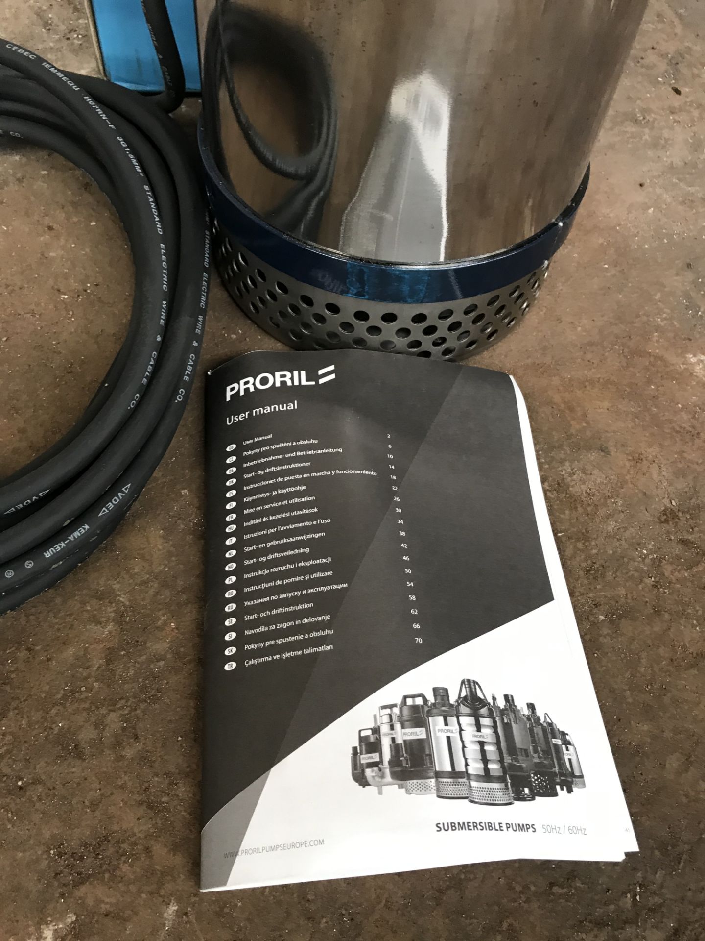 Unused Proril SMART 750 Submersible Drainer Pump | 110v | Ref: RE1172 - Image 5 of 7