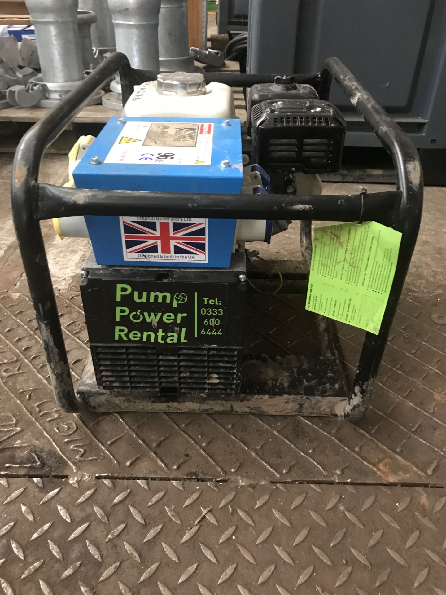 Stephill Petrol Generator 3.4kVa w/ Honda GX Range Engine| YOM: 2019 | Ref: GSA-A276 - Image 3 of 5