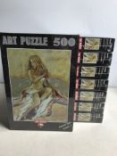 8 x Art 500 pcs Jigsaw Puzzles | The Figure of Woman