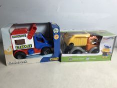 2 x Large Toy Trucks