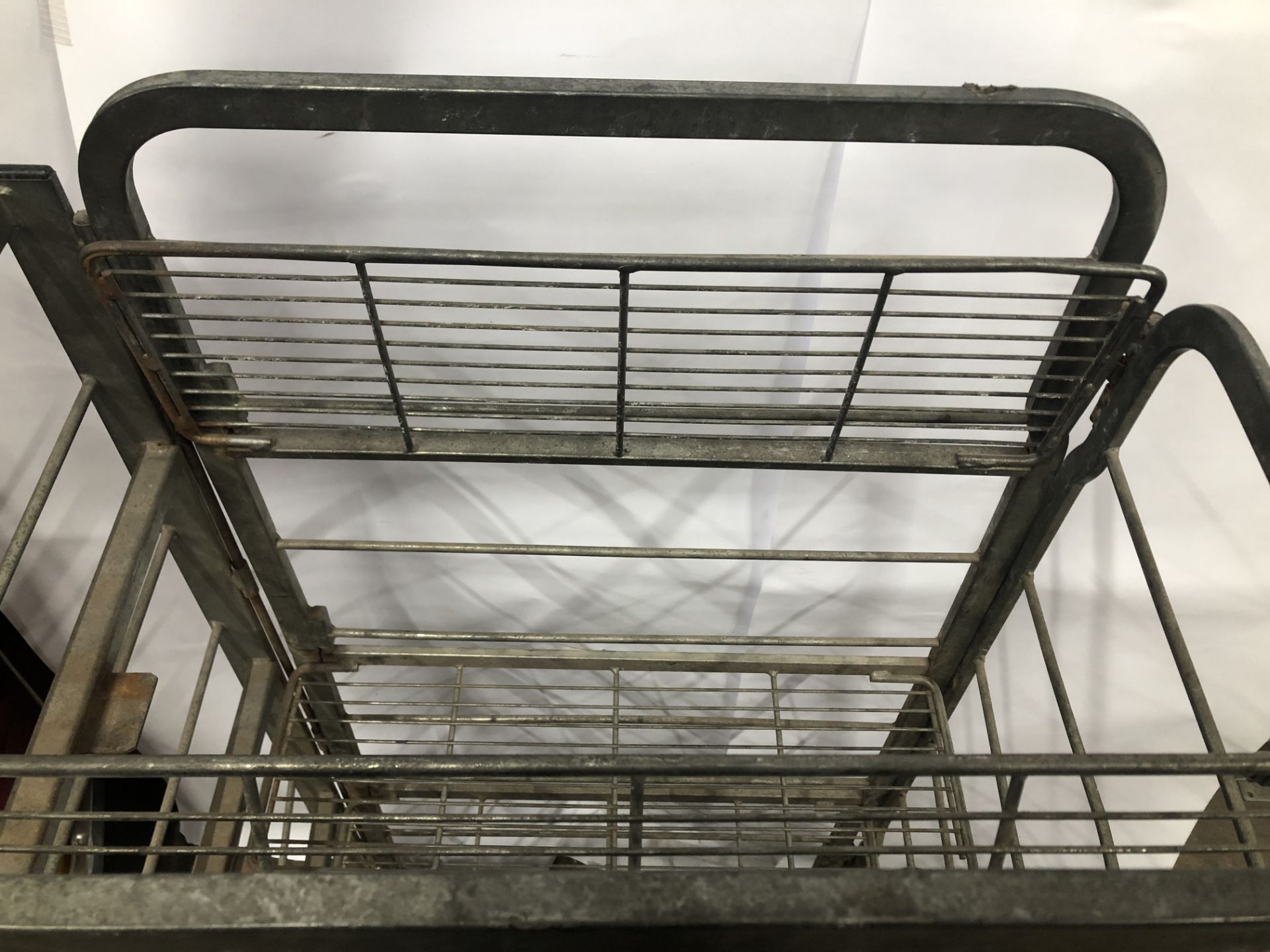 Stainless Steel Bakery Trolley with Folding Shelves - Image 2 of 3