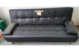 Faux Leather Sofa Bed