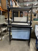 2 x Mobile Tables/Trolleys With Under Shelf