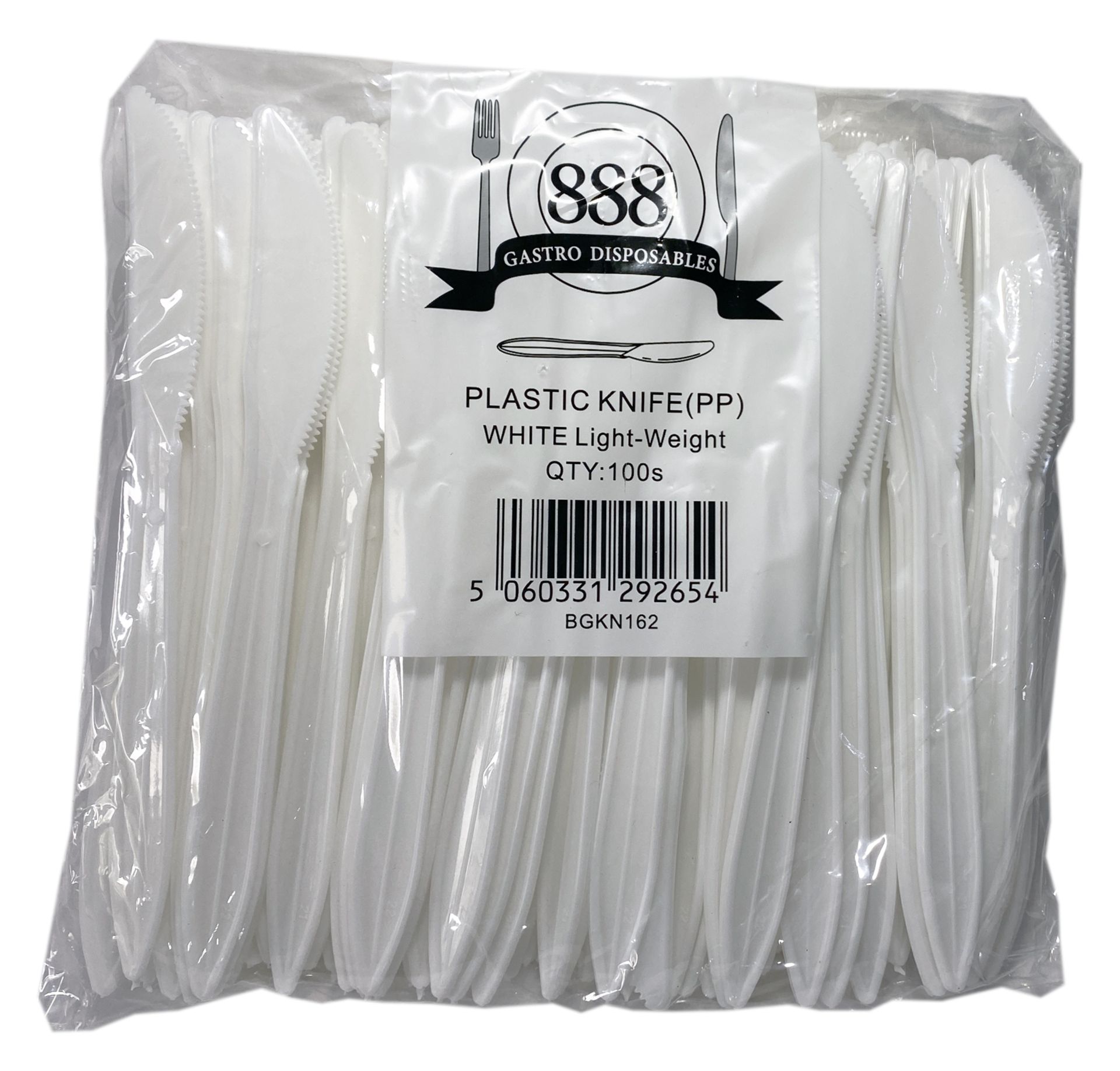1 x Box of 1000 Plastic Knives by 888 Gastro Disposables - Image 3 of 3