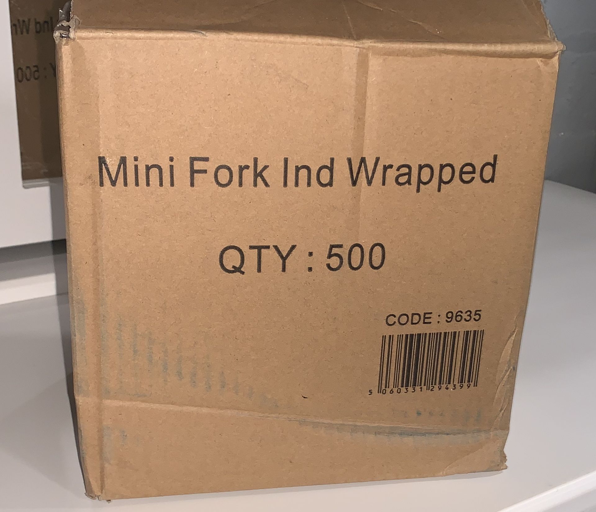 1 x Box of 500 Mini Forks by 888 Gastro Disposables - Image 3 of 3