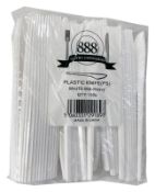 1 x Box of 1000 Plastic Knives by 888 Gastro Disposables