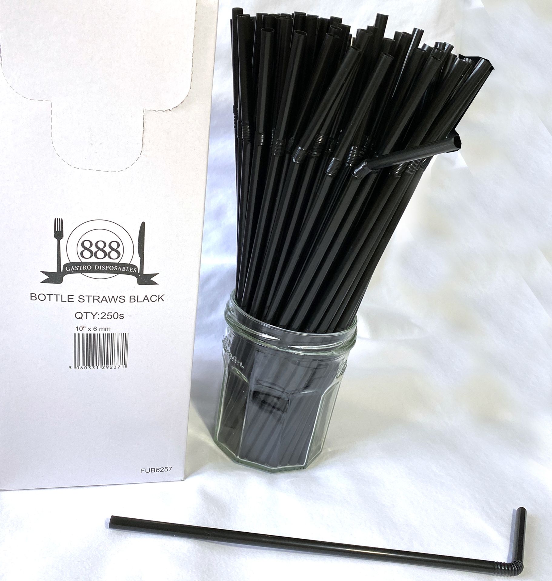 5 x Boxes of Flexible Bottle Straws by 888 Gastro Disposables - Image 2 of 3
