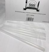 5 x Boxes of Biodegradeable Frappe Straight Straws by 888 Gastro Disposables