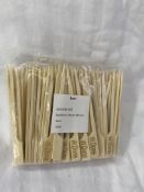 5 x Boxes of Bamboo Steak Markers by 888 Gastro Disposables