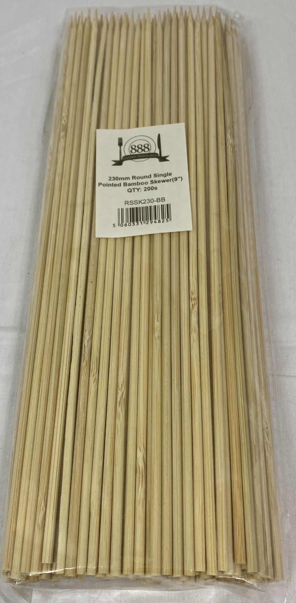 5 x Boxes of Bamboo Skewers by 888 Gastro Disposables - Image 2 of 2