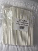 5 x Boxes of White Paper Smoothie Straws by 888 Gastro Disposables