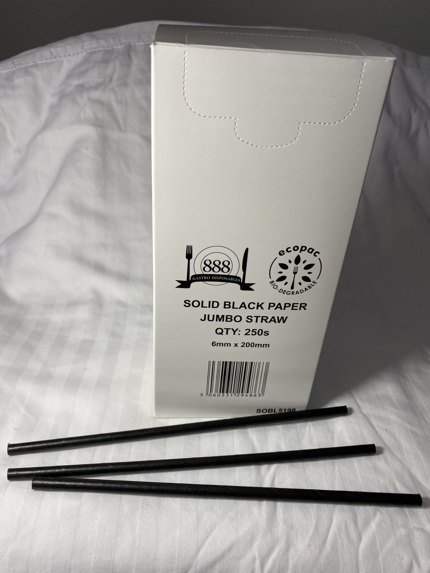 10 x Boxes of Biodegradable Jumbo Straws by 888 Gastro Disposables - Image 4 of 4