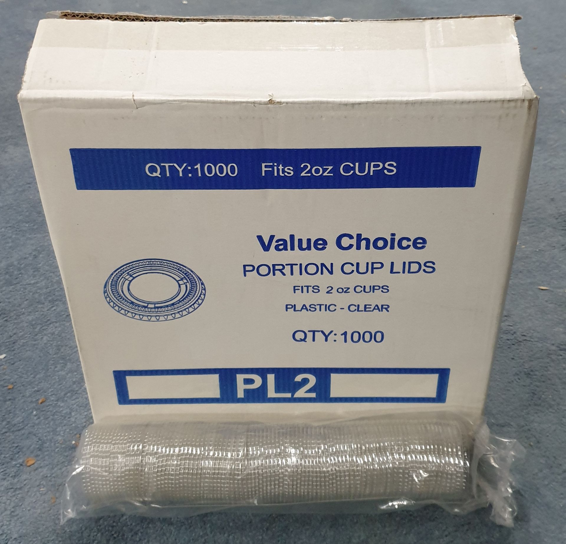 5 x Boxes of Portion Cup Lids by Value Choice