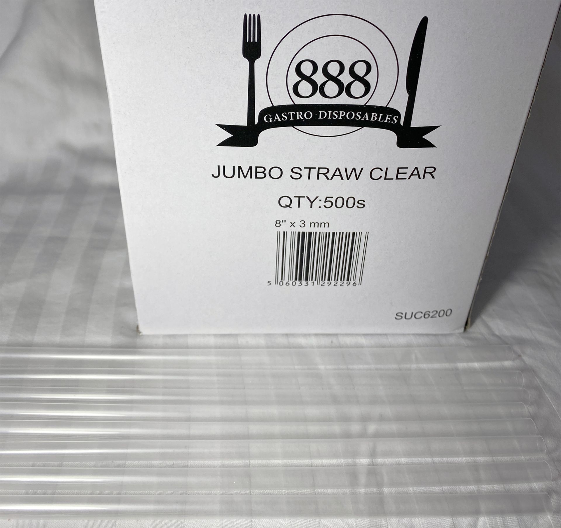 10 x Boxes of Jumbo Straws by 888 Gastro Disposables - Image 2 of 2