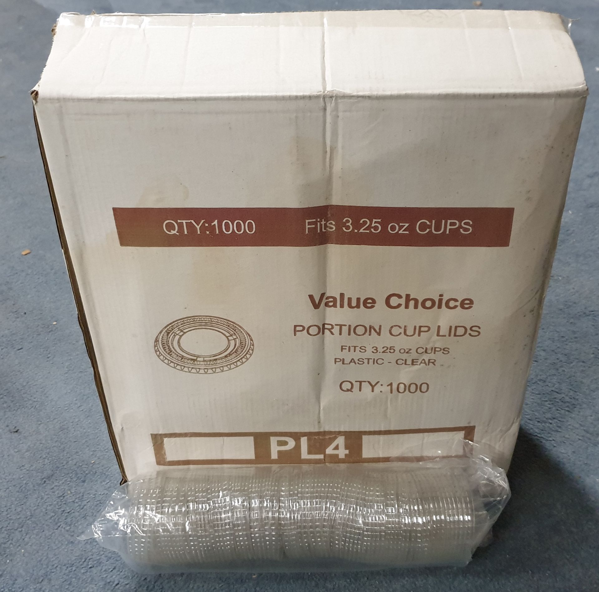1 x Box of Portion Cups/Lids by Value Choice - Image 2 of 2