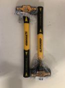 2 x Roughneck Mini Sledge Hammer 16in Fibreglass Handle 1.4kg (3 lb)