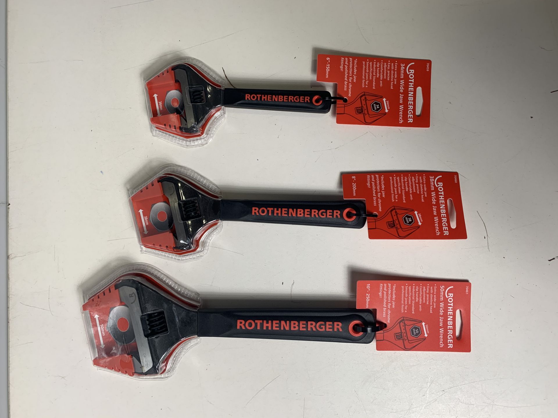 3 x Various Rothenberger Adjustable Wrenches