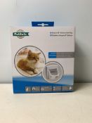 4 x Staywell Deluxe Magnetic Cat Flap White