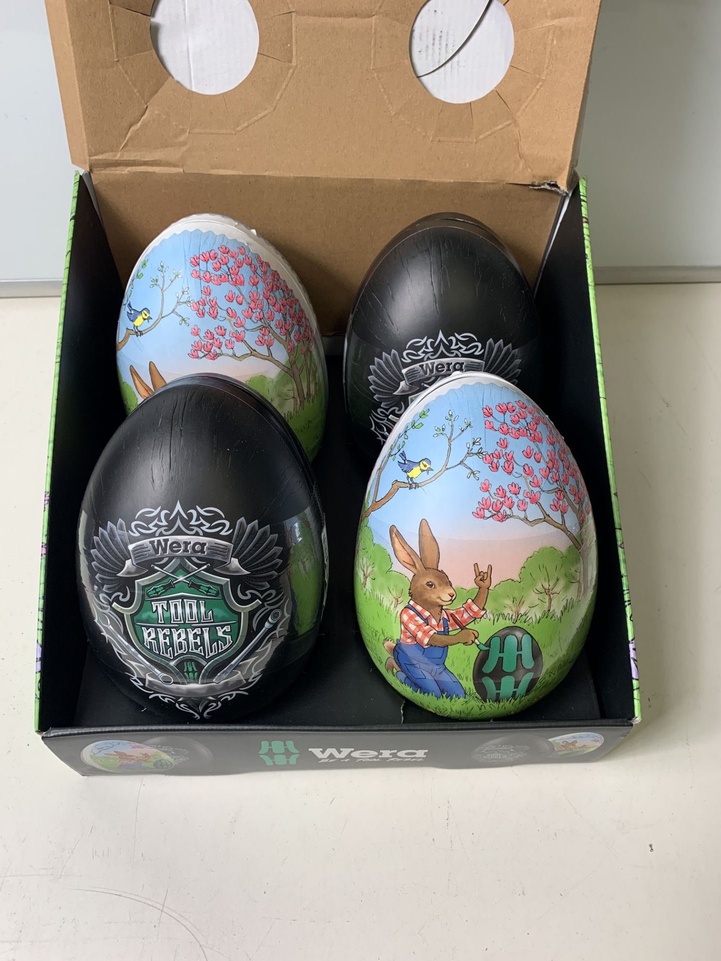 4 x Wera Easter Eggs with Kraftform Kompakt 20 Stainless, with Pouch