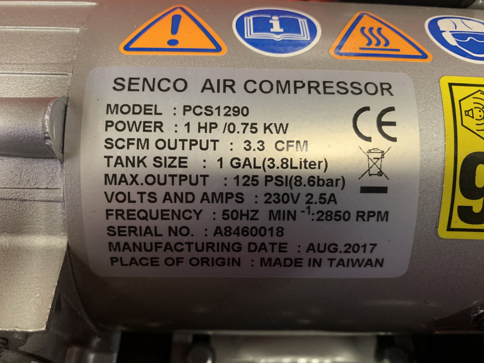 Senco Air Compressor in Systainer Form Fits Festool Systainer - 230V - Image 7 of 7