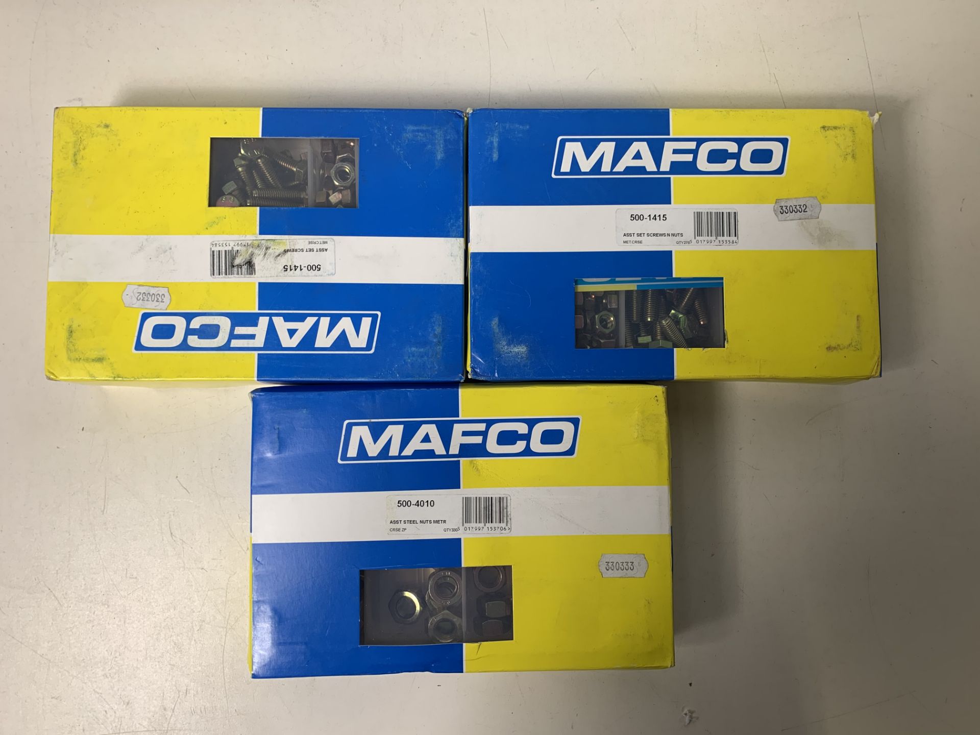 3 x Boxes of Mafco ASST Steel Nuts Metr