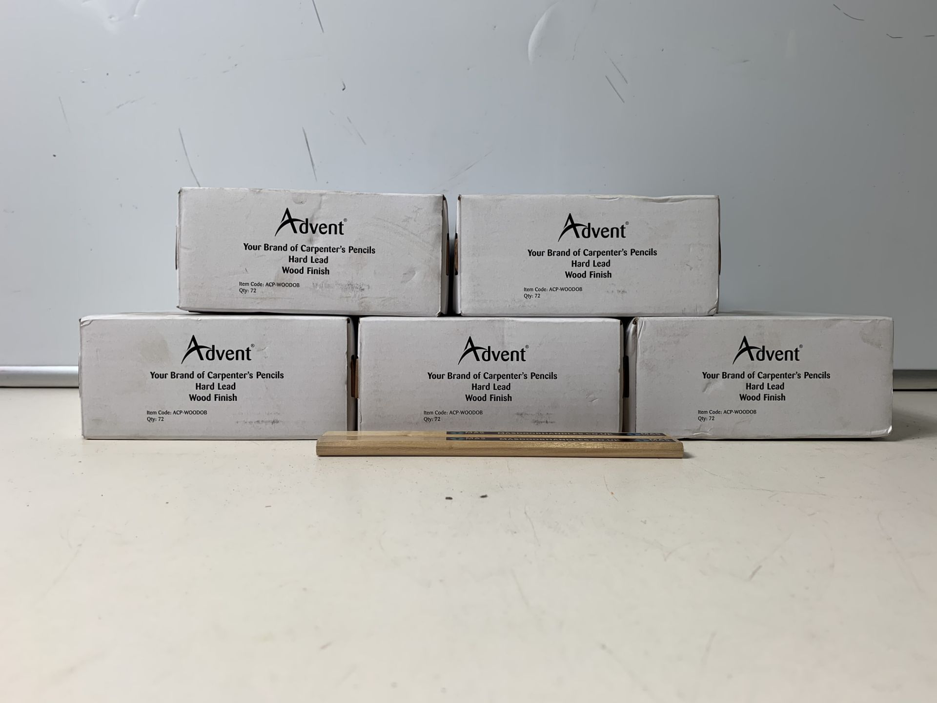 5 x Boxes of 72 Advent 'Mas Door' Carpenter's Pencils