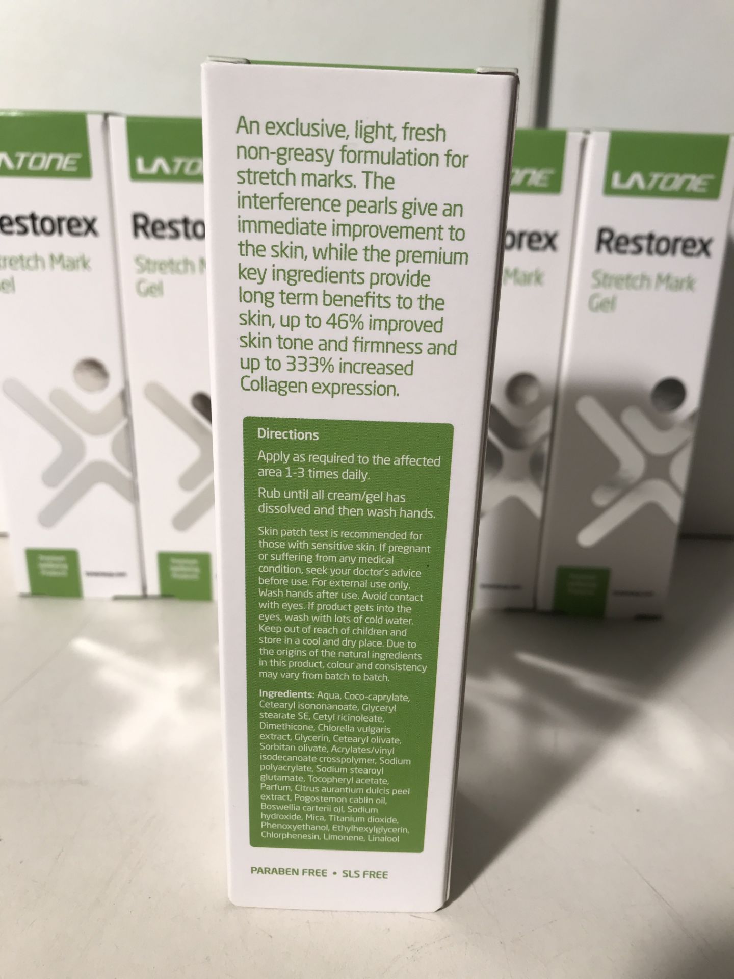 LA Muscle Restorex Anti Stretch Mark Cream | 6 x 100ml - Image 2 of 3