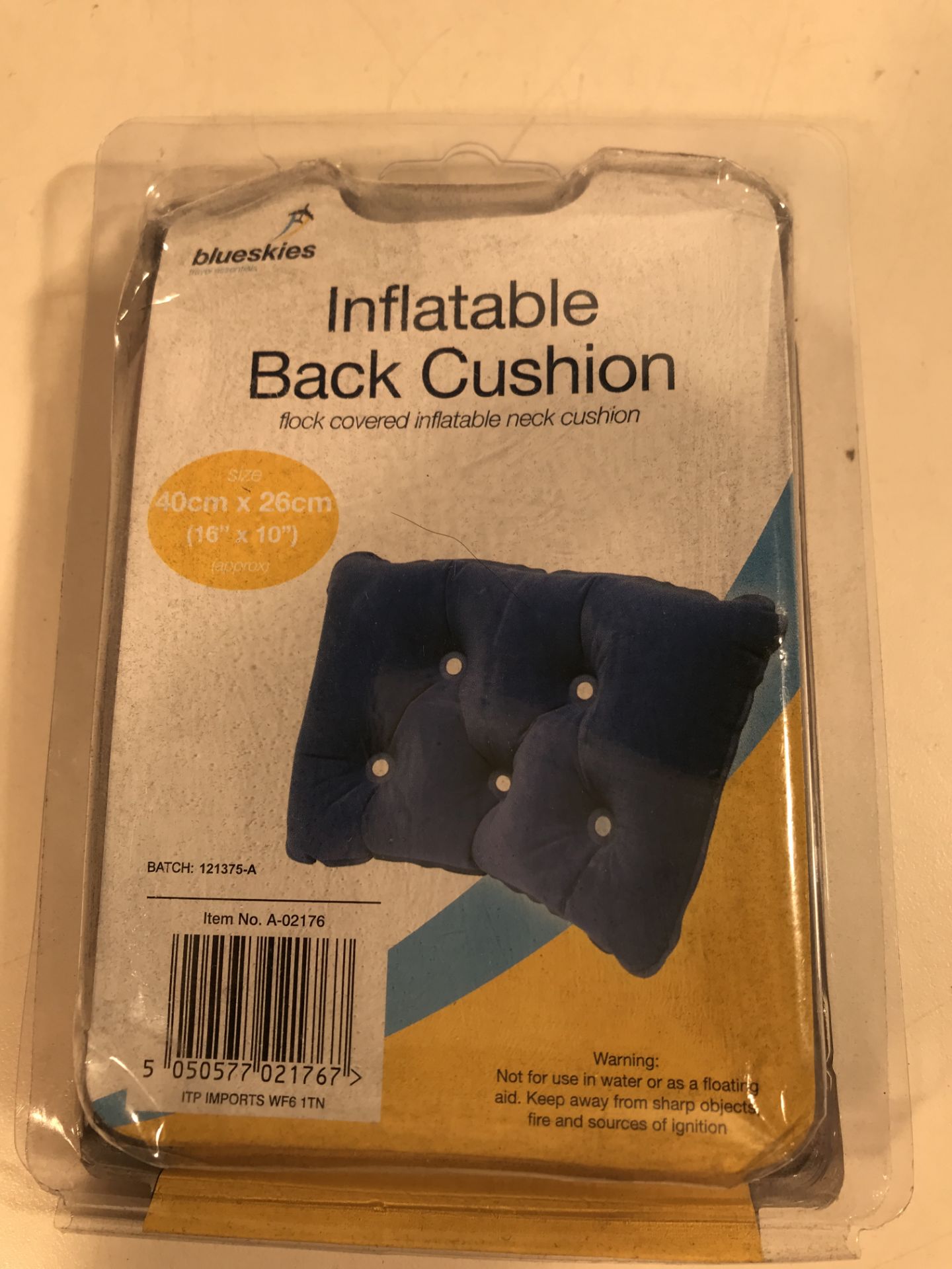 12 x Inflatable Back Cushions - Image 3 of 3