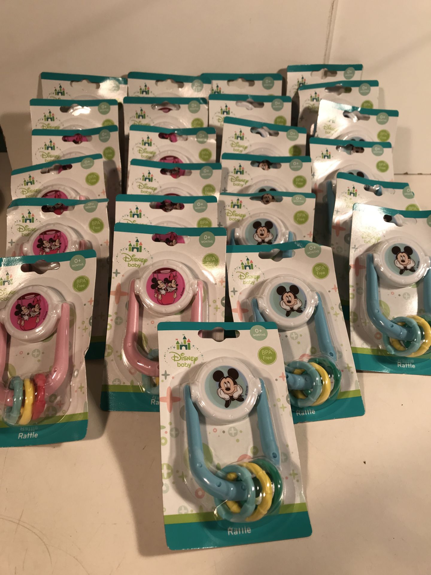 25 x Packs of Disney Baby Rattles