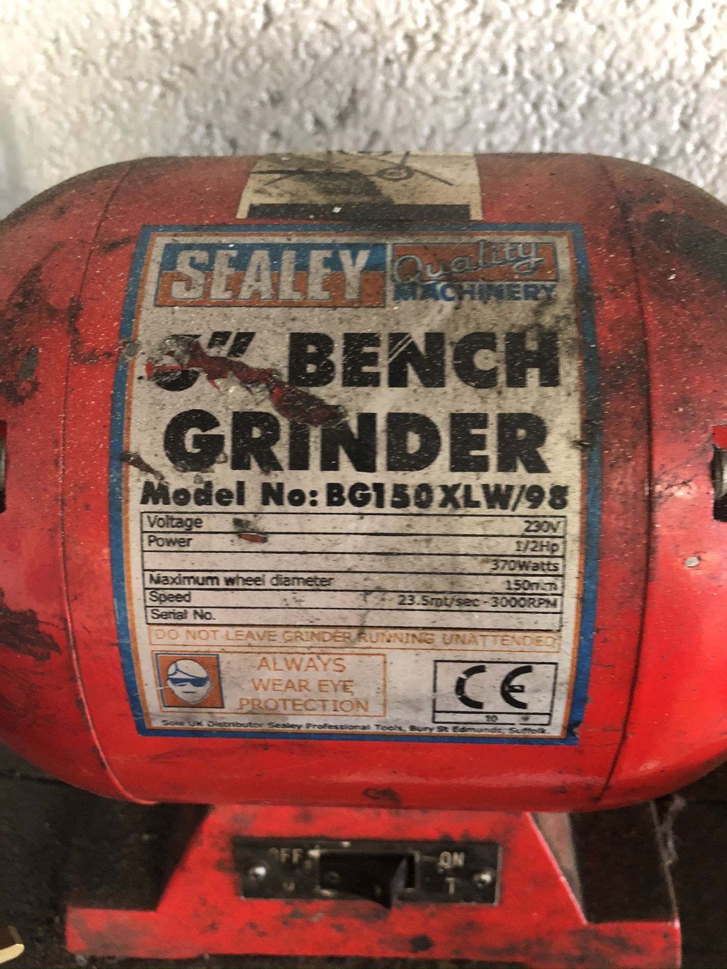 Sealey BG150XLW/95 Double Ended 6" Bench Grinder - Image 2 of 2