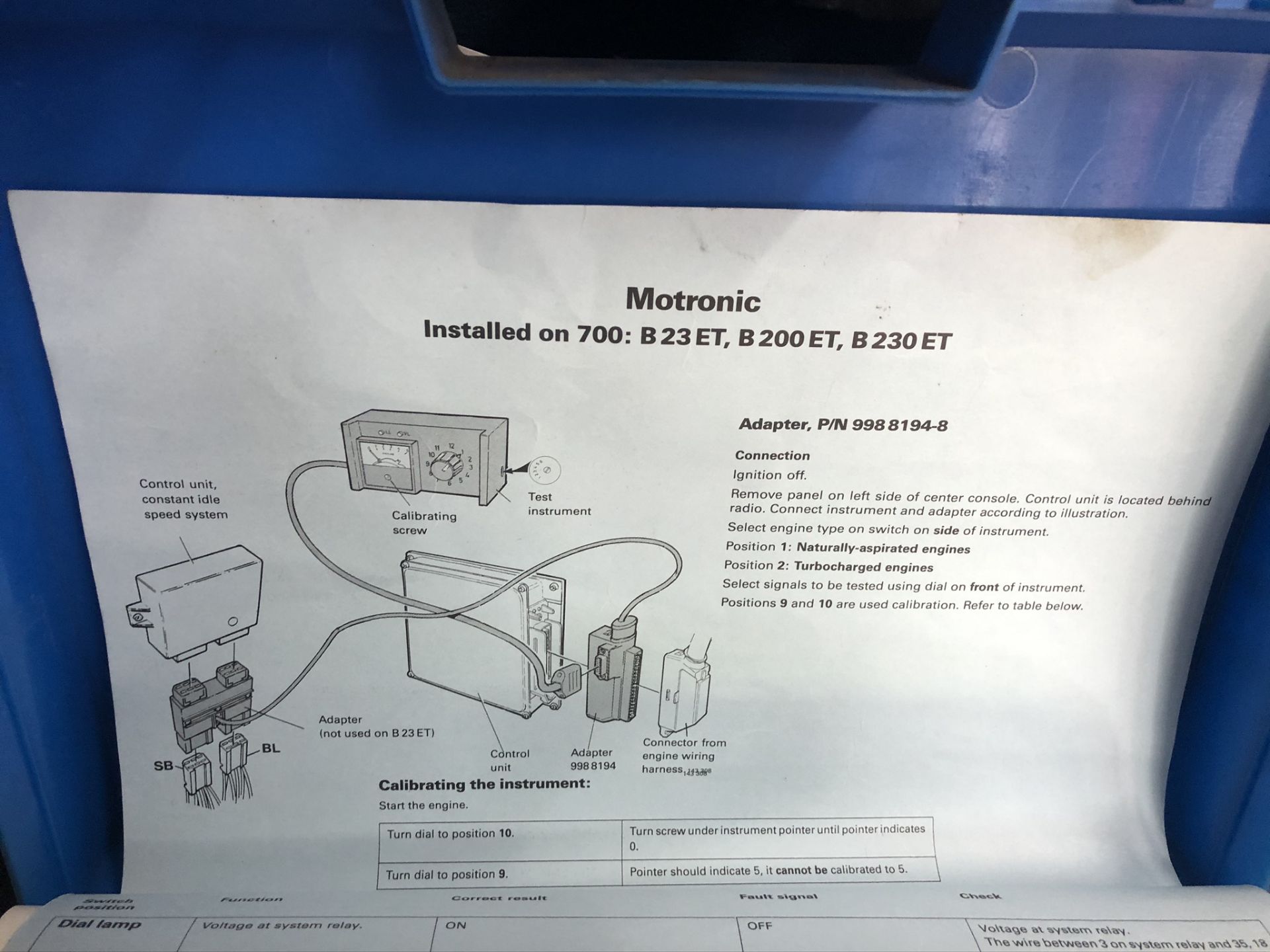 Volvo 998-8195 Jettronic & Montronic Diagnostic Tool - Image 4 of 4