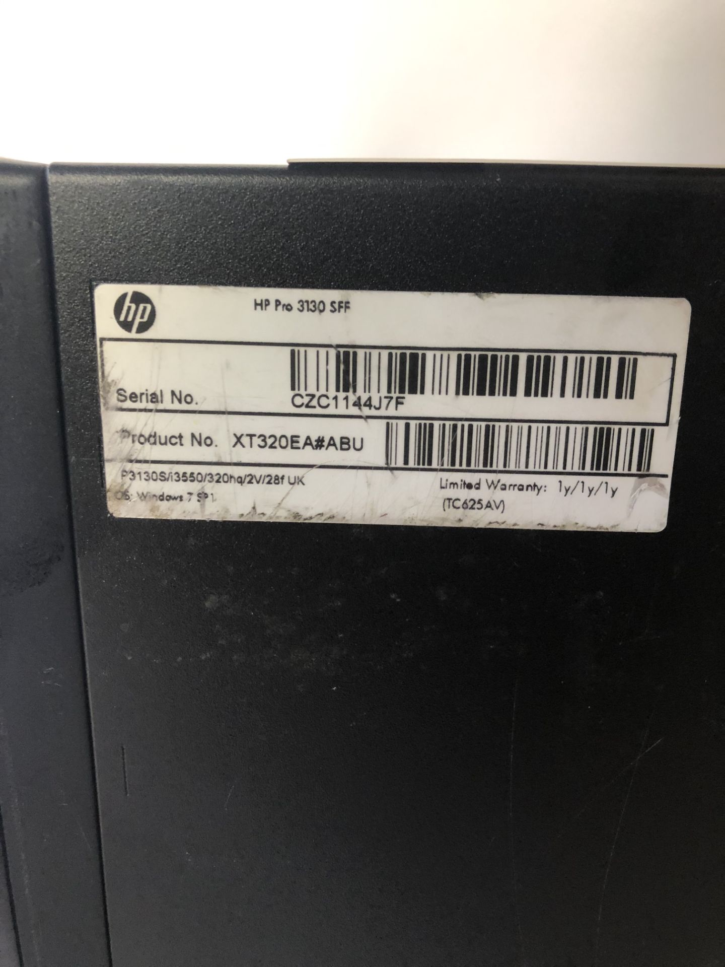 HP Pro 3130 SFF Desktop Computer - Image 2 of 2