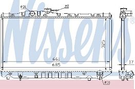 Nissens 64757 Radiator, engine cooling