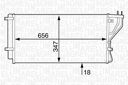 Magneti Marelli BC627 Condenser Air Conditioning