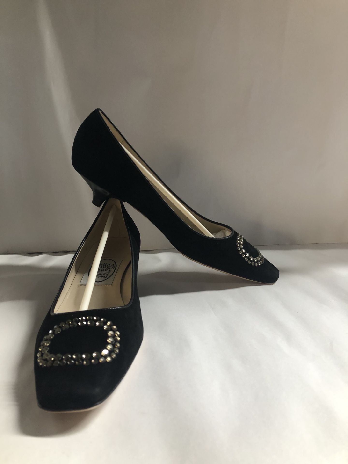 Emma Hope's Shoes Camoscio Nero Heels.EU 37 RRP £295.00