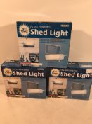 3 x Gardman Solar Powered Shed Lights