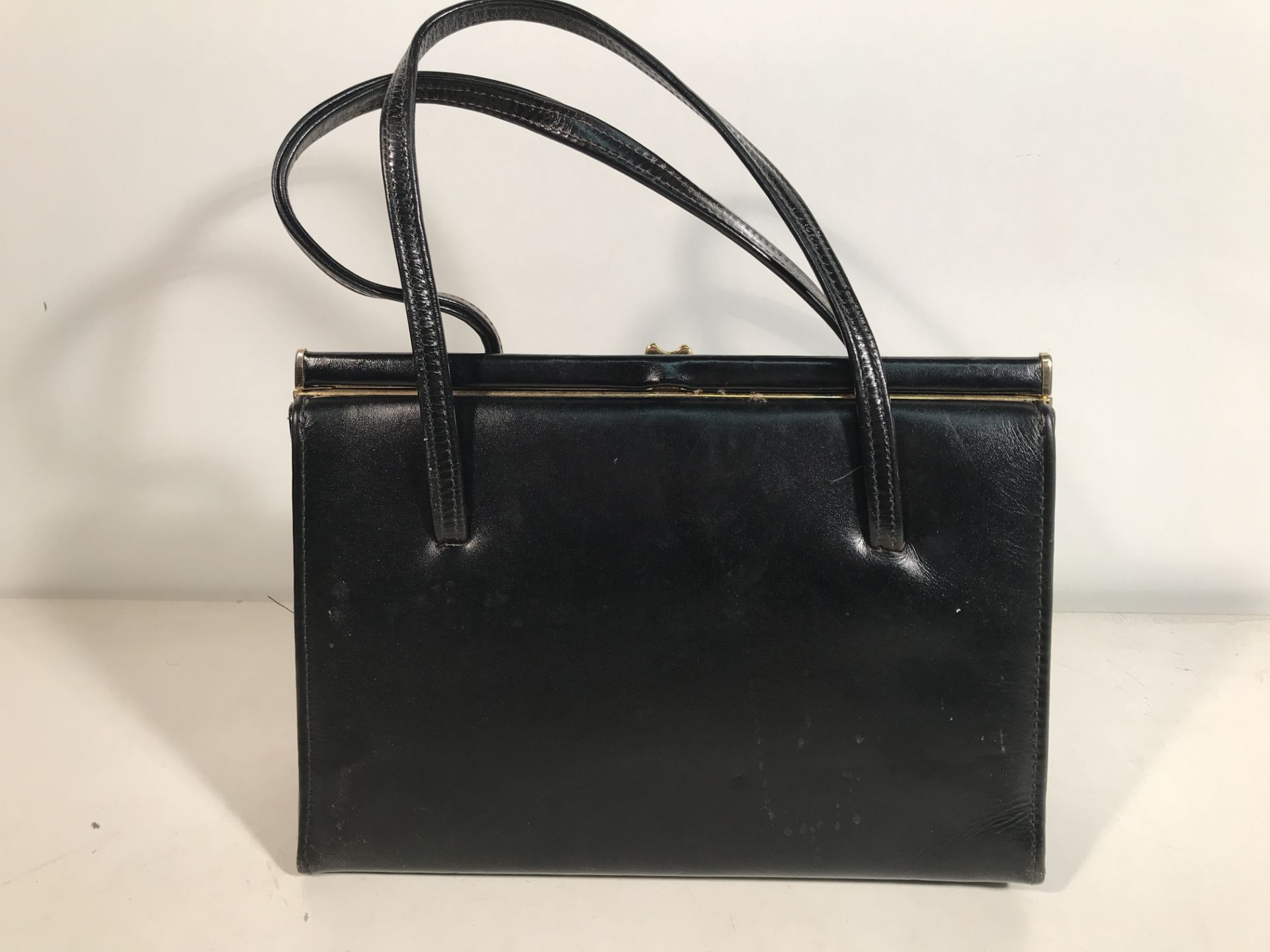 Black Leather Handbag - Image 2 of 4