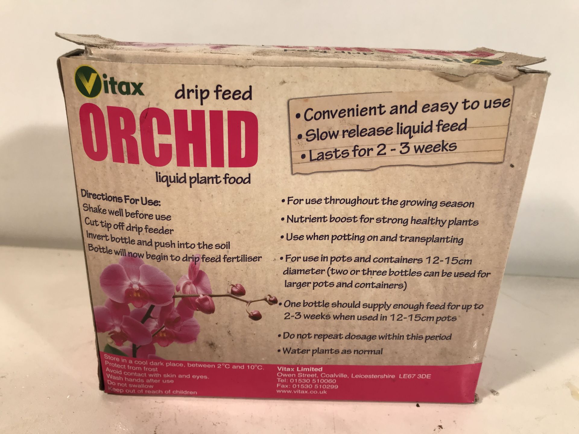 2 x Orchid Drip Feed Liquid Plant Food Packs (10 Packs) - Image 2 of 3